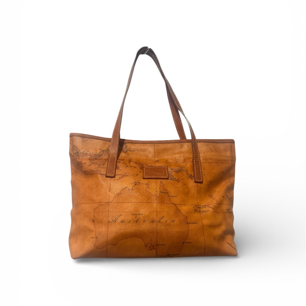 Alviero Martini 1A Classe Geo Classic Map Print Tote Bag – Made in Italy